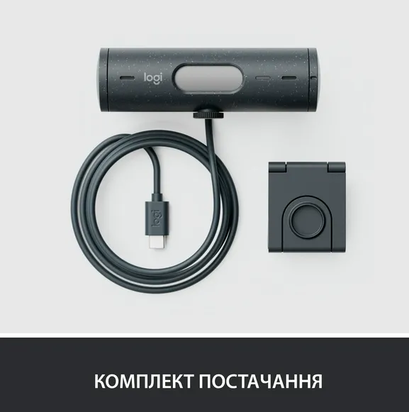 Веб-камера Logitech Brio 500 Graphite (960-001422)