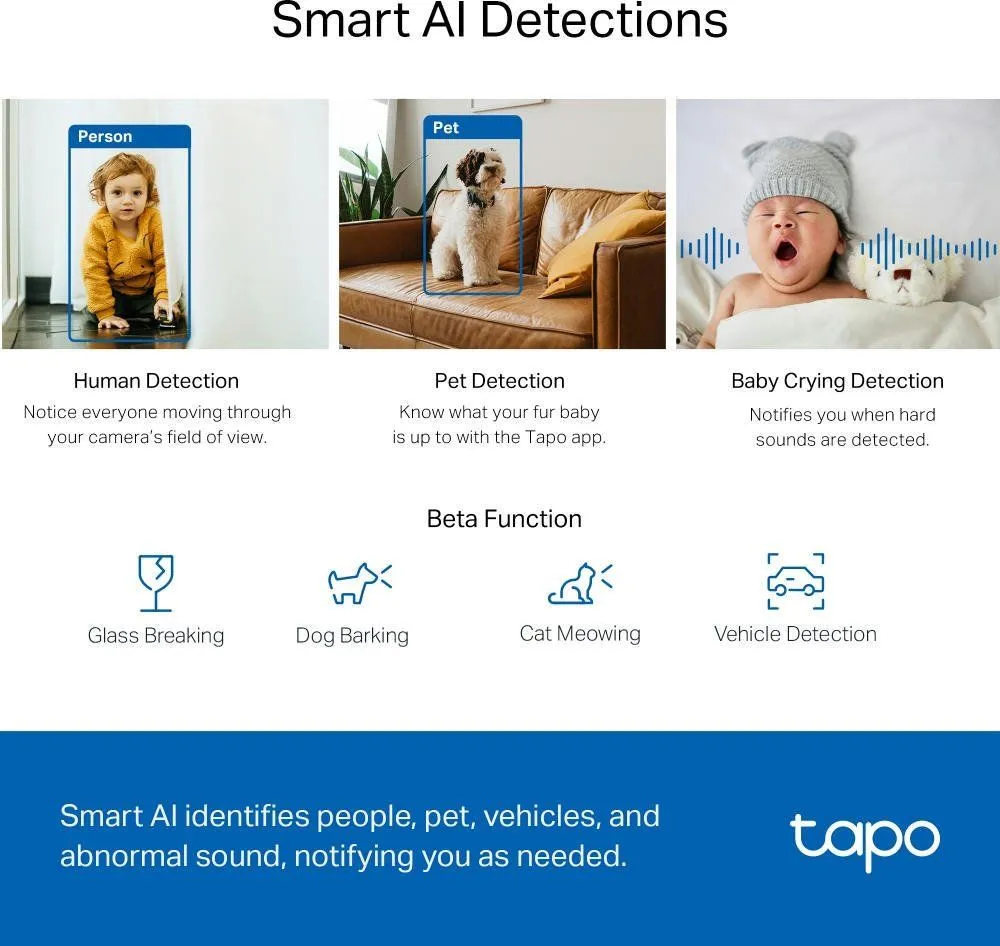 IP-камера відеоспостереження TP-Link Tapo C220 White