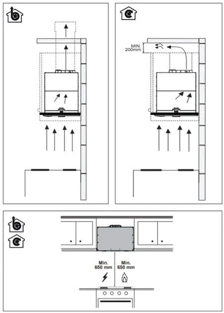 Кухонна витяжка Franke Box Flush EVO FBFE BK MATT A70 (305.0665.365) Чорний матовий вбудована повністю 70 см