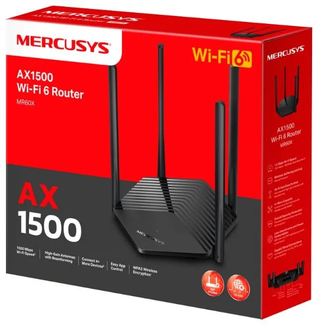 Бездротовий маршрутизатор Mercusys MR60X