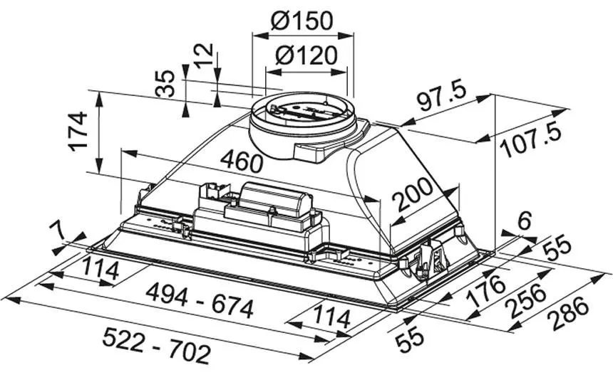 Витяжка Franke Inca Smart FBI 705 XS HCS 305.0599.510