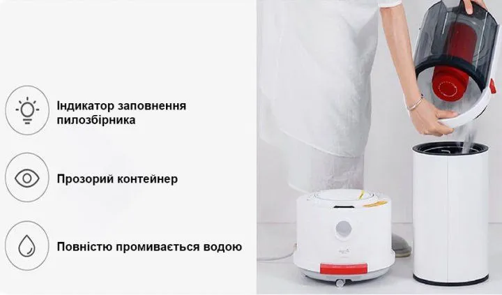 Пилосос без мішка Deerma Vacuum Cleaner (Wet and Dry) TJ200 (Міжнародна версія)