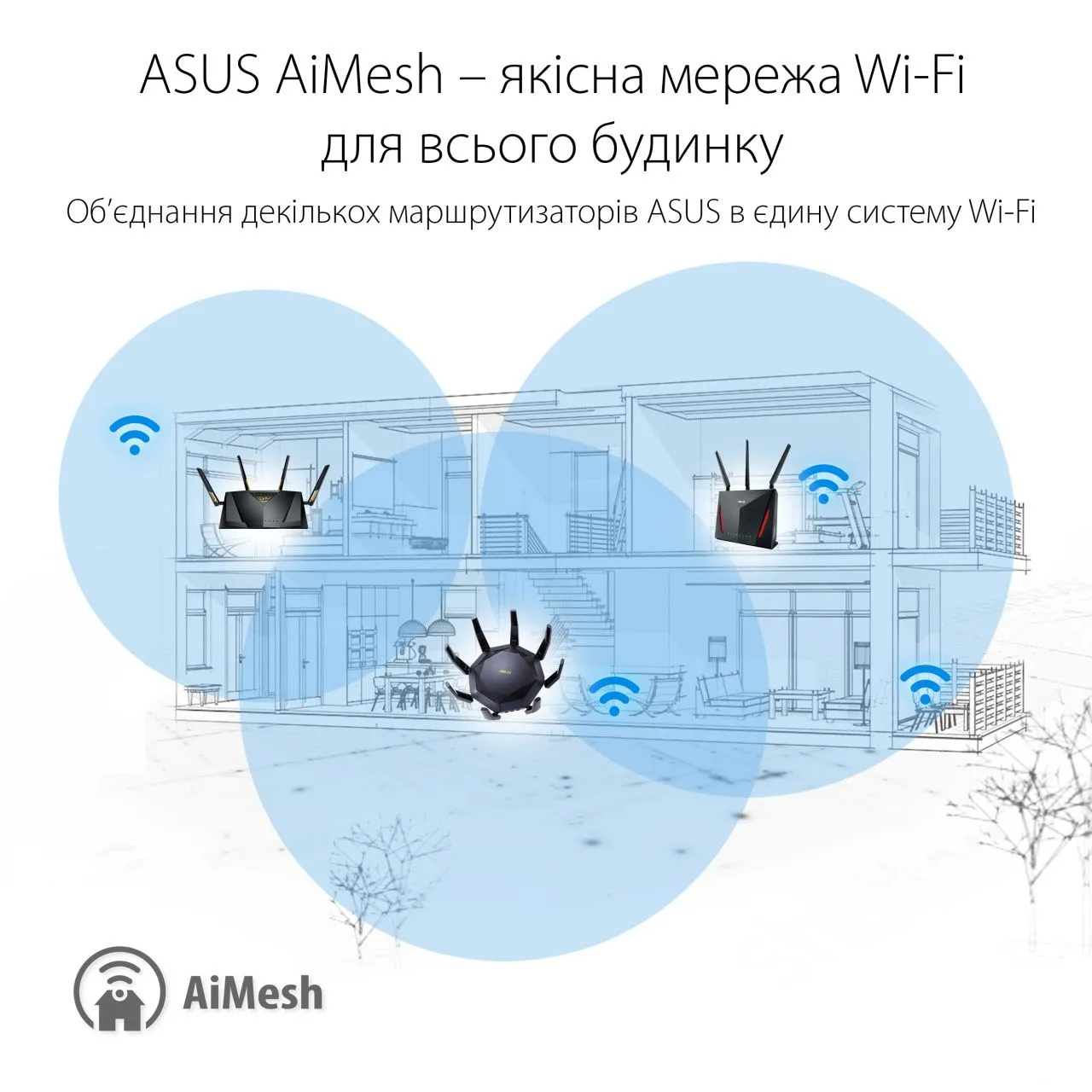 ASUS Маршрутизатор RT-AX89X AX6000 8xGE LAN 1xGE WAN 1x10GE 1xSFP+ 2xUSB3.1 MU-MIMO OFDMA MESH