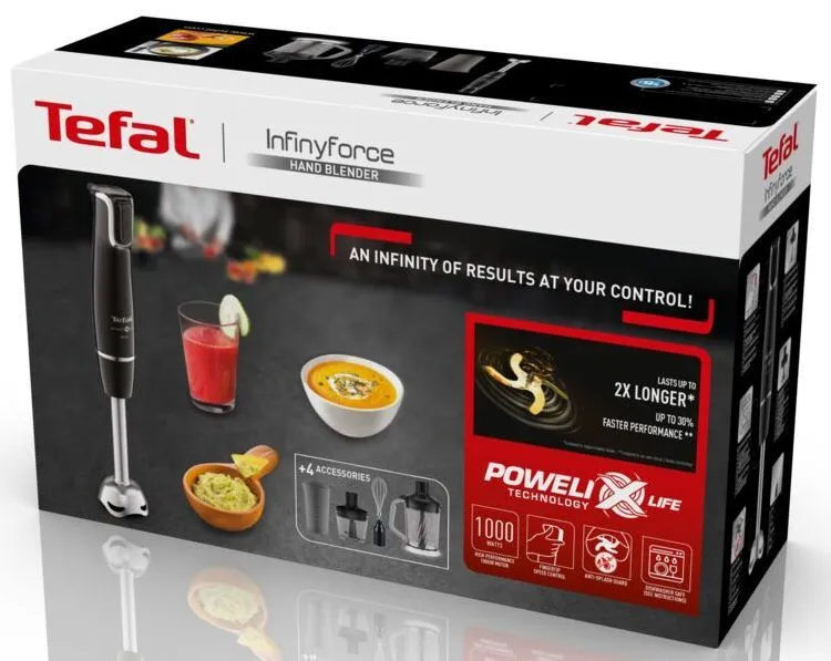 Блендер Tefal INFINY FORCE 5в1 з XL чоппером HB94L830