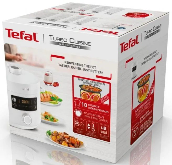 Мультиварка-скороварка TEFAL Turbo Cuisine CY754130