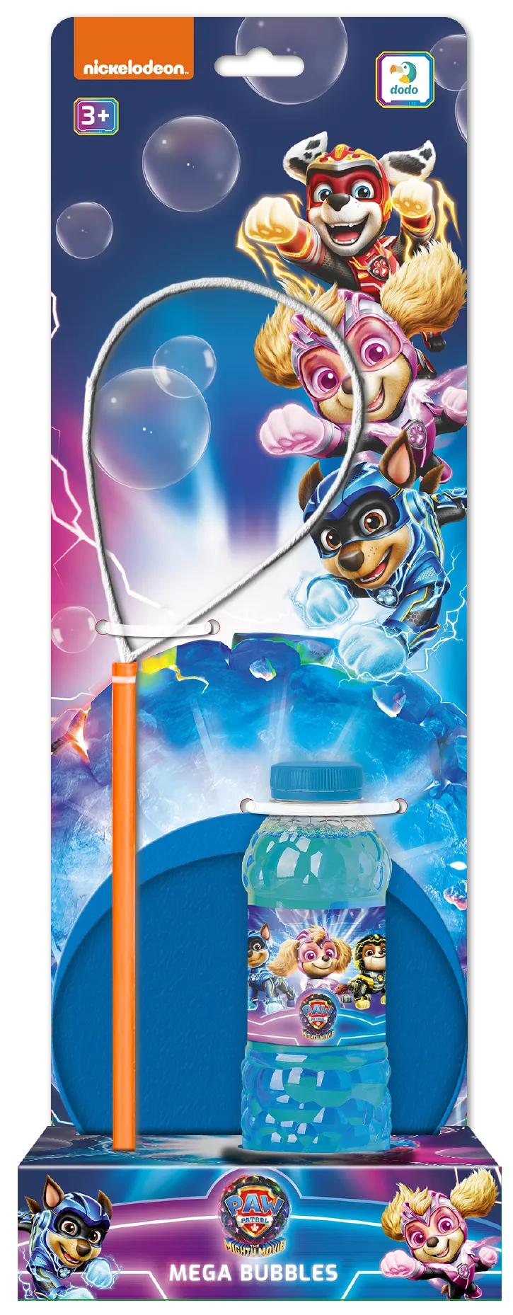 Мильні бульбашки Dodo Mega Bubbles Paw Patrol 450 мл з тарілочкою