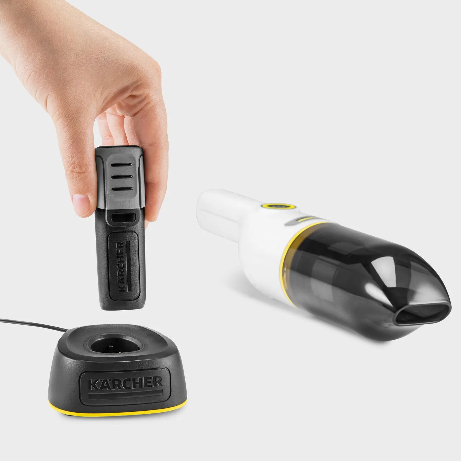 Автомобільний пилосос Karcher CVH 2 70 Вт 0.15 л Білий (1.198-330.0)