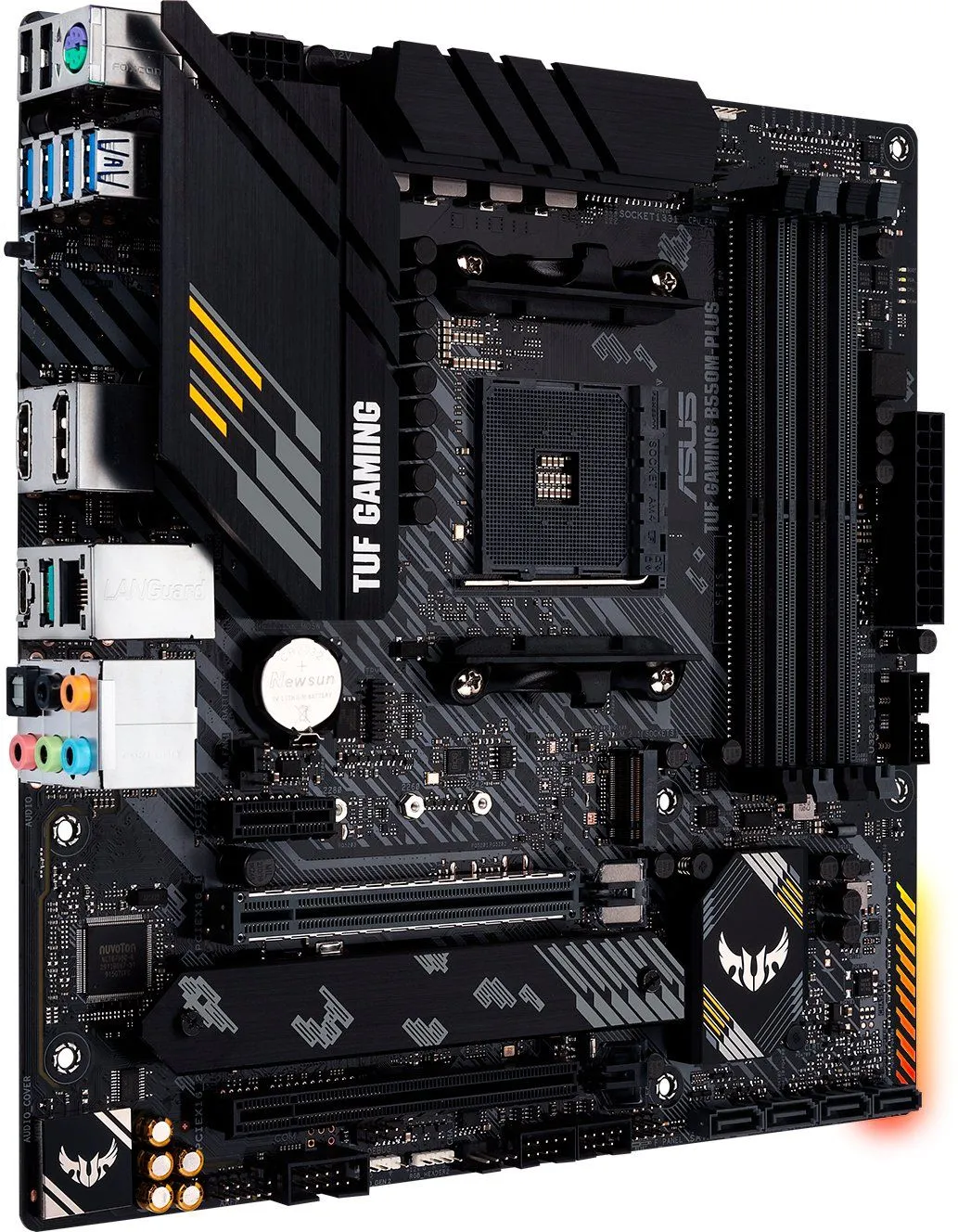 ASUS Материнcька плата TUF GAMING B550M-PLUS sAM4 B550 4xDDR4 M.2 HDMI DP mATX