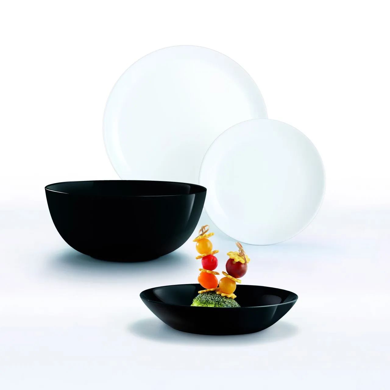 Сервіз LUMINARC DIWALI BLACK & WHITE, 19 предметів