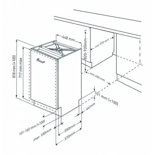 Вбудована посудомийна машина BEKO BDIS38040A