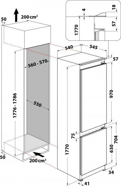 Холодильник WHIRLPOOL WHC18 T311