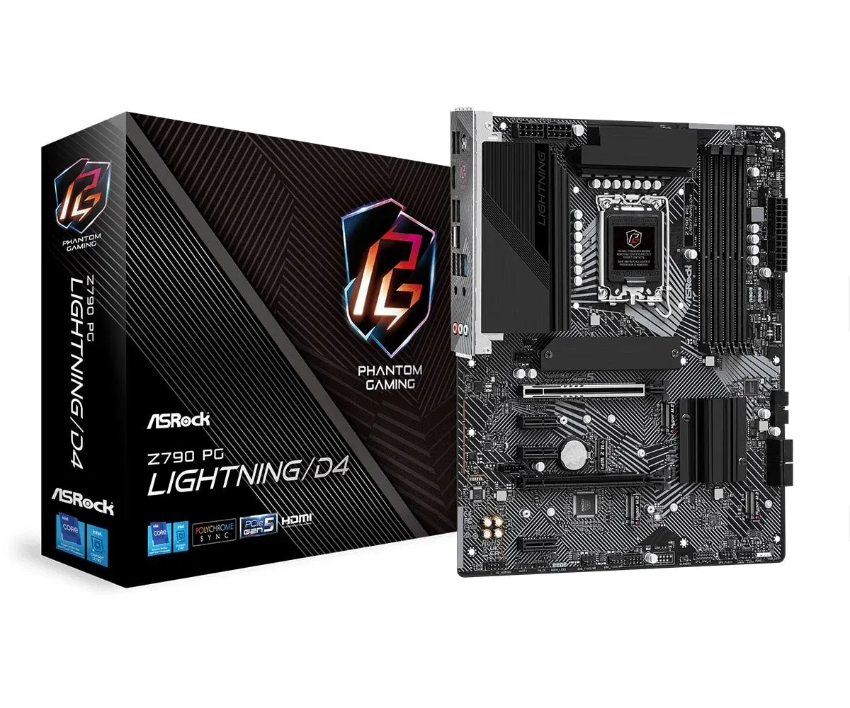 ASRock Материнська плата Z790 PG LIGHTNING/D4 s1700 Z790 4xDDR4 HDMI ATX