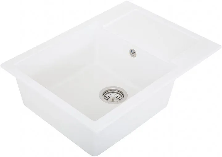 Кухонна мийка граніт INTERLINE Spring white