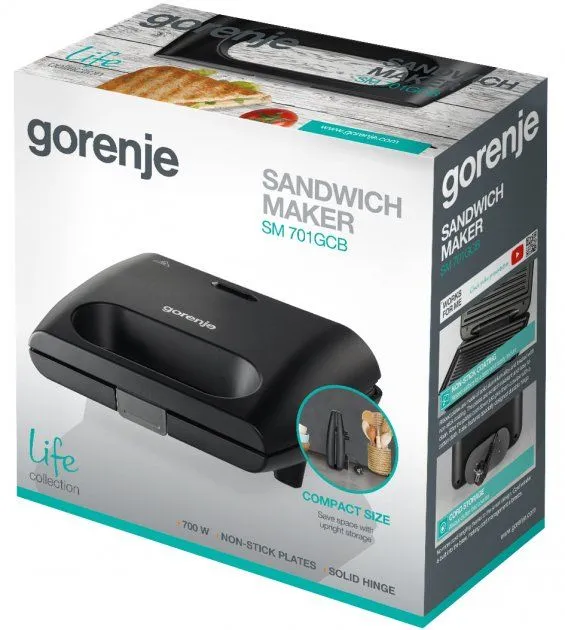 Бутербродниця GORENJE SM701GCB