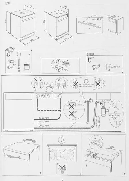 Посудомийна машина INDESIT DSCFE 1B10 S RU