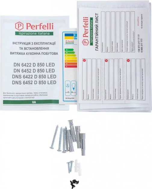 Витяжка PERFELLI DNS 6452 D 850 BL LED
