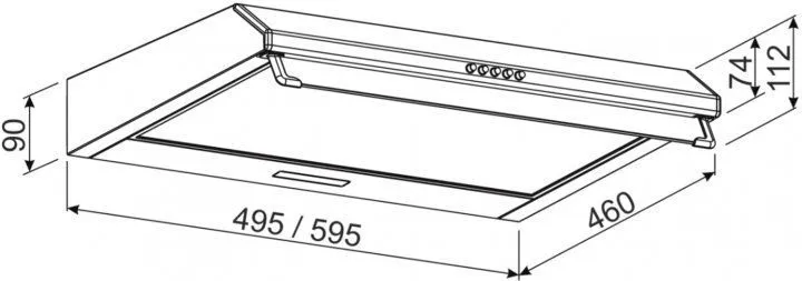 Витяжка JANTAR ST I LED 60 BR