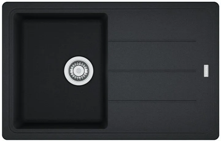 Кухонна мийка граніт FRANKE BASIS BFG 611-78 (114.0258.040) онікс + вентиль + сифон