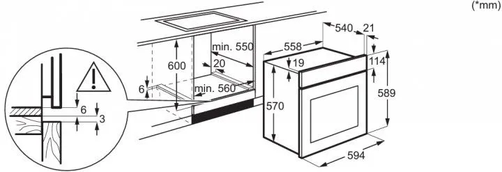 Духова шафа електрична Electrolux EOD5H70BX