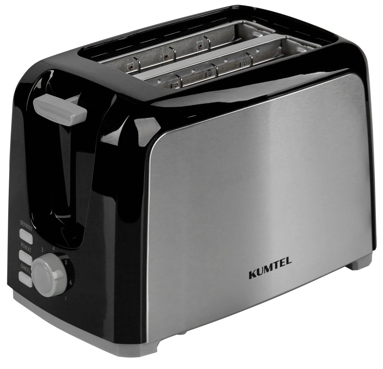 Тостер KUMTEL HTS-02 BLACK & STAINLES STEEL