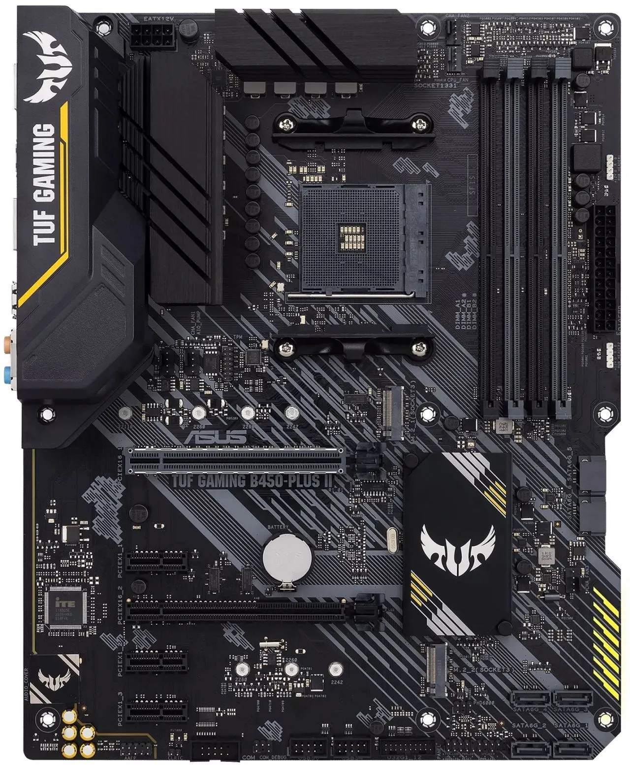 ASUS Материнcька плата TUF GAMING B450-PLUS II sAM4 B450 4xDDR4 HDMI-DP ATX