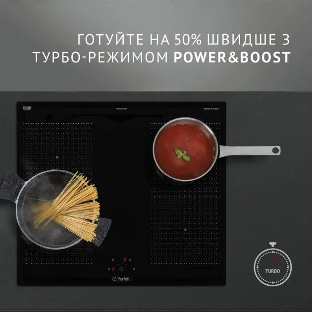 Варильна поверхня індукційна Perfelli HI 674 BL