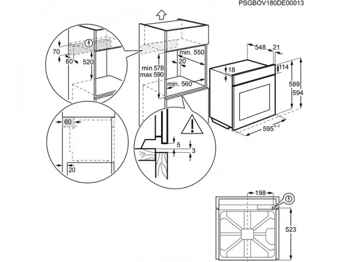 Вбудована духова шафа Electrolux EOC8P39WZ