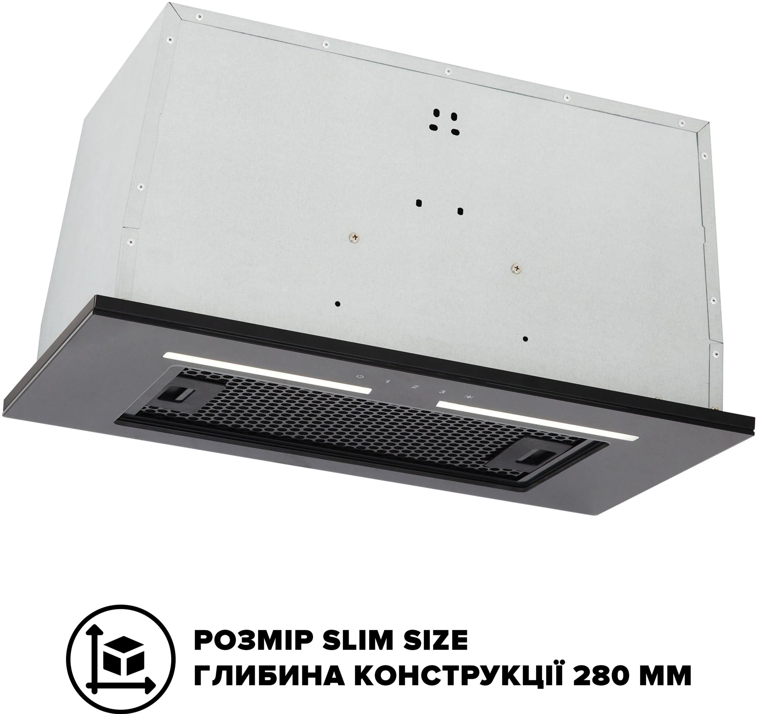 Витяжка INTERLINE SWAY BL A/60 GL/S