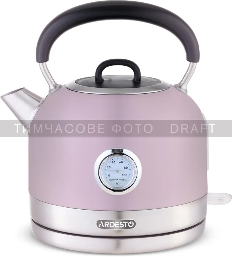 ARDESTO Електрочайник EKL-F500L, 1.7л, метал, мат, Otter, ліловий