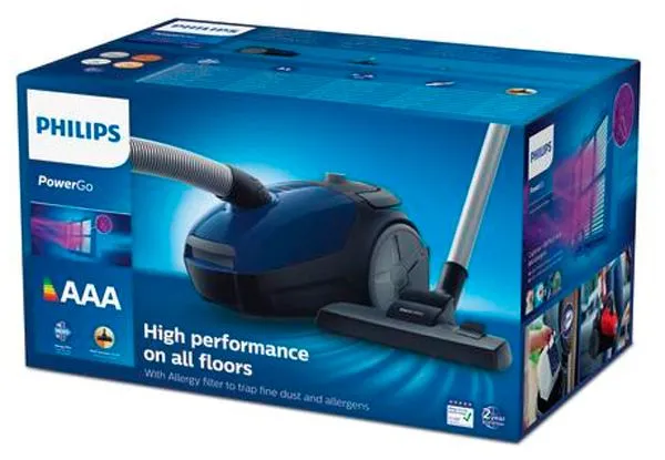 Пилосос для сухого прибирання Philips PowerGO FC8240/09