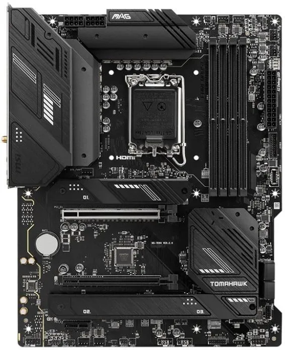 MSI Материнcька плата MAG B760 TOMAHAWK WIFI s1700 B760 4xDDR5 HDMI DP WiFi BT ATX