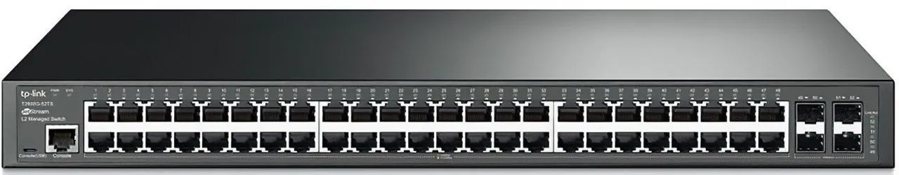 TP-Link Комутатор TL-SG3452 48xGE 4xGE/SFP L2 JetStream 19" 1U