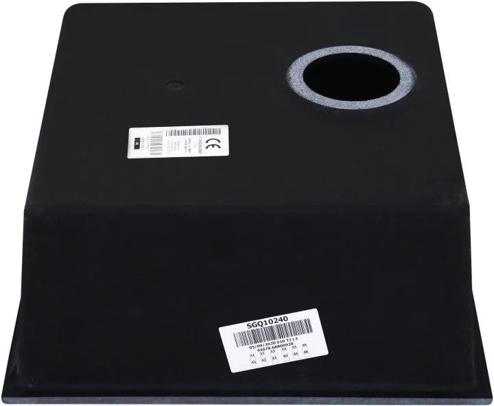 Кухонна мийка граніт ELLECI Q 102 Under Top Nero 40