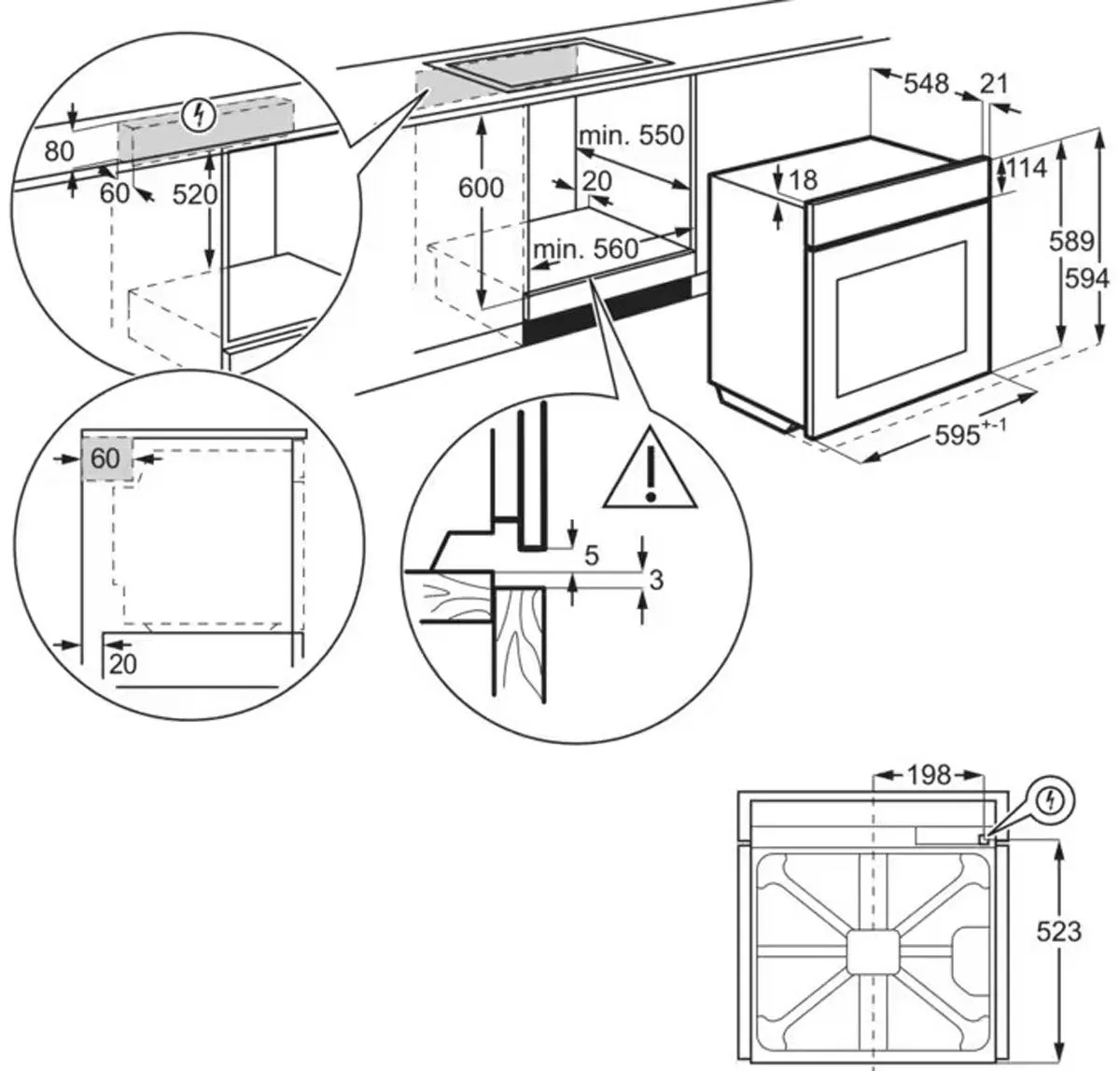 Духова шафа електрична ELECTROLUX KODDP77H