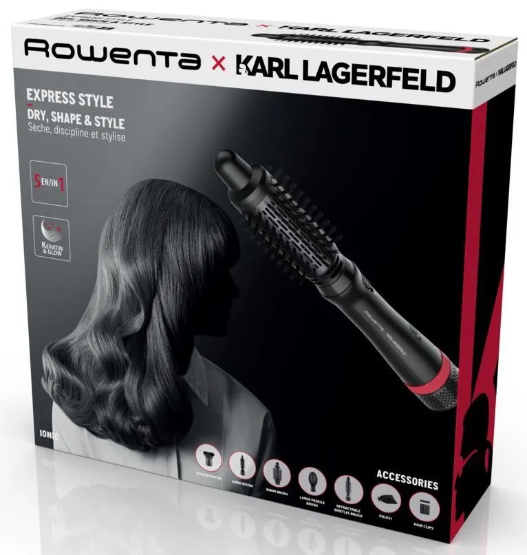 Фен-щітка Rowenta x KARL LAGERFELD Express Style CF635LF0