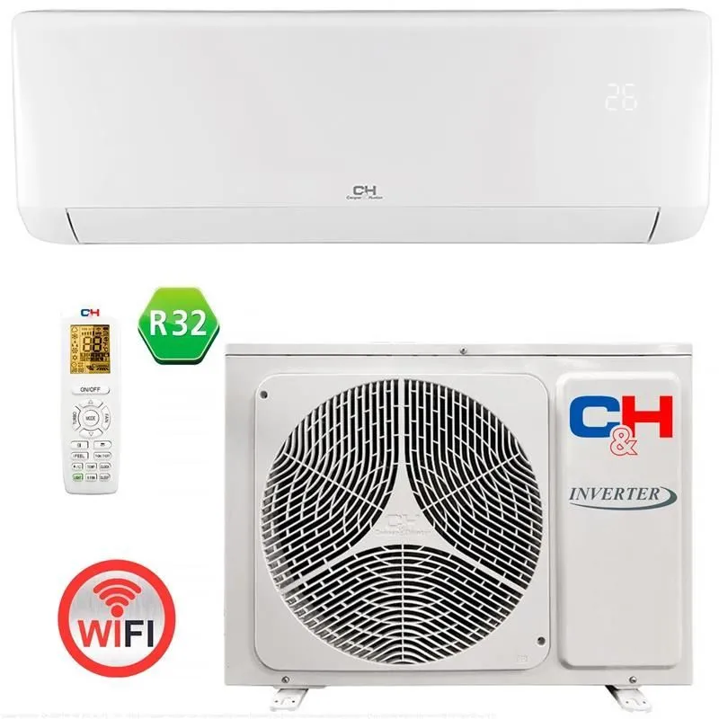 картинка Cooper&Hunter Кондиціонер Vital Inverter CH-S18FTXF2-NG, 55 м2, інвертор, A++/A+, Wi-Fi, R32, білий