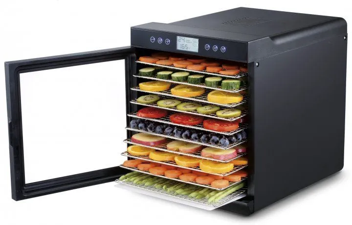 Сушарка для овочів і фруктів WetAir WFD-K700BSS з металевими лотками