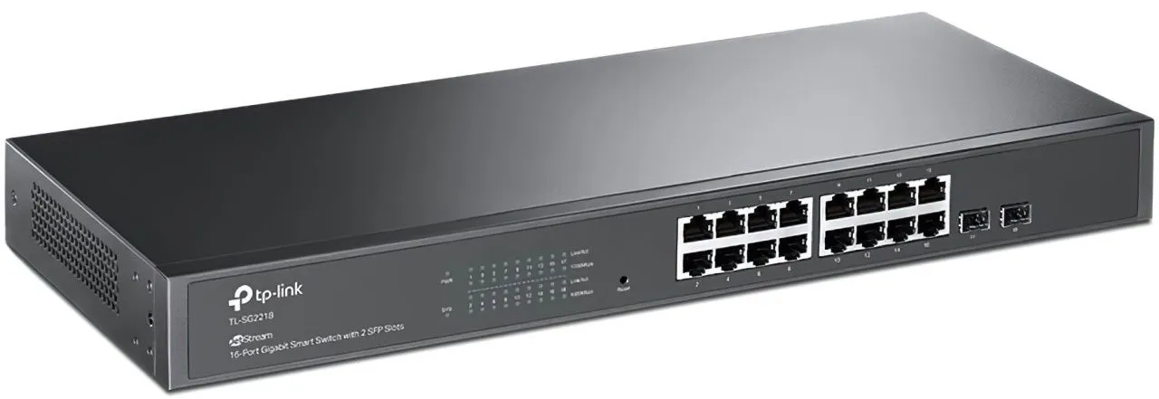 TP-Link Комутатор TL-SG2218 16x1GE 2xSFP L2 Smart Switch 19" 1U