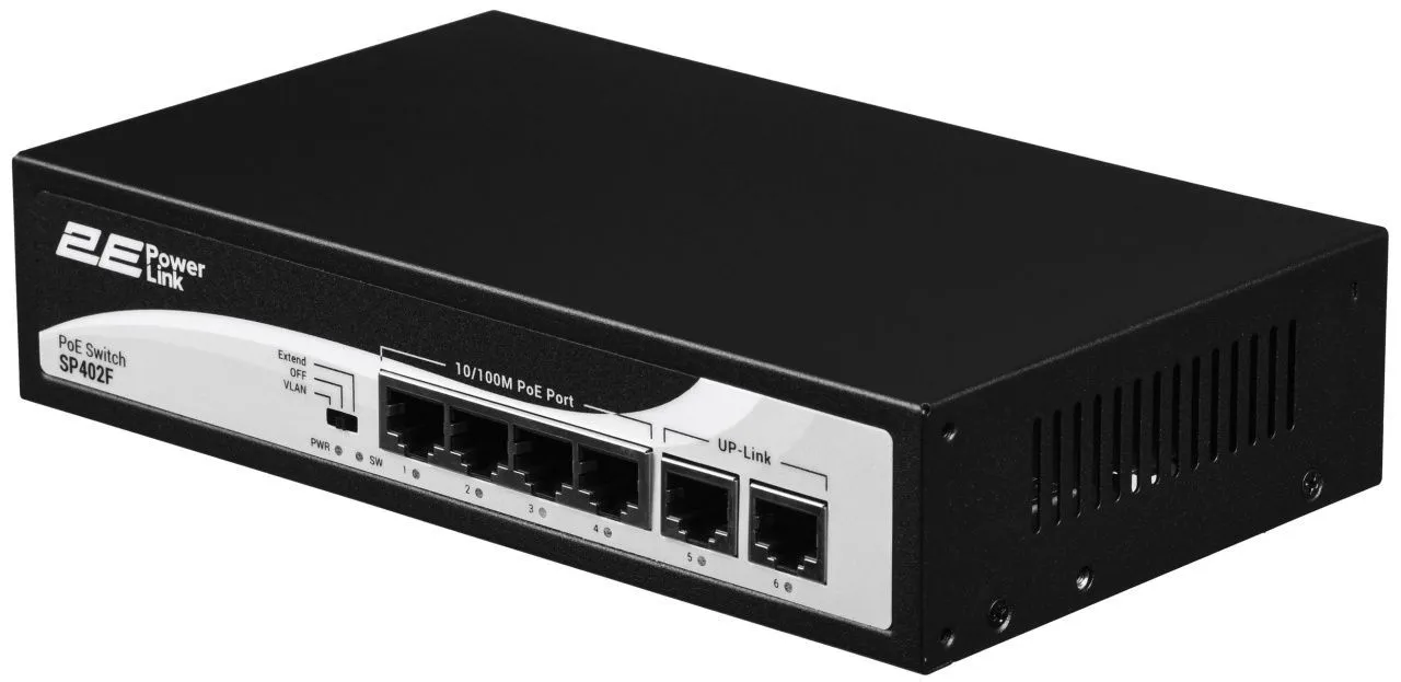 Комутатор некерований 2E PowerLink SP402F (2E-SP402F)