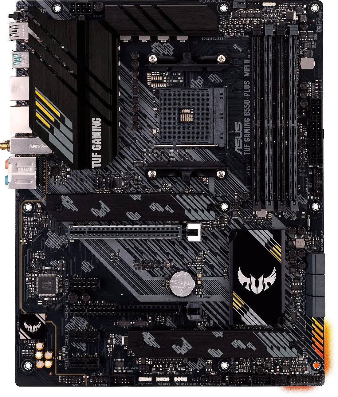 ASUS Материнcька плата TUF GAMING B550-PLUS WIFI II sAM4 B550 4xDDR4 M.2 HDMI DP Wi-Fi BT ATX