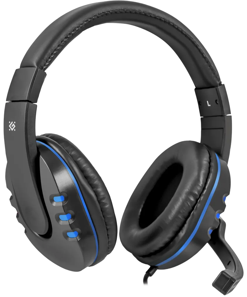 Гарнітура Defender Warhead G-160 Black+Blue (64118)