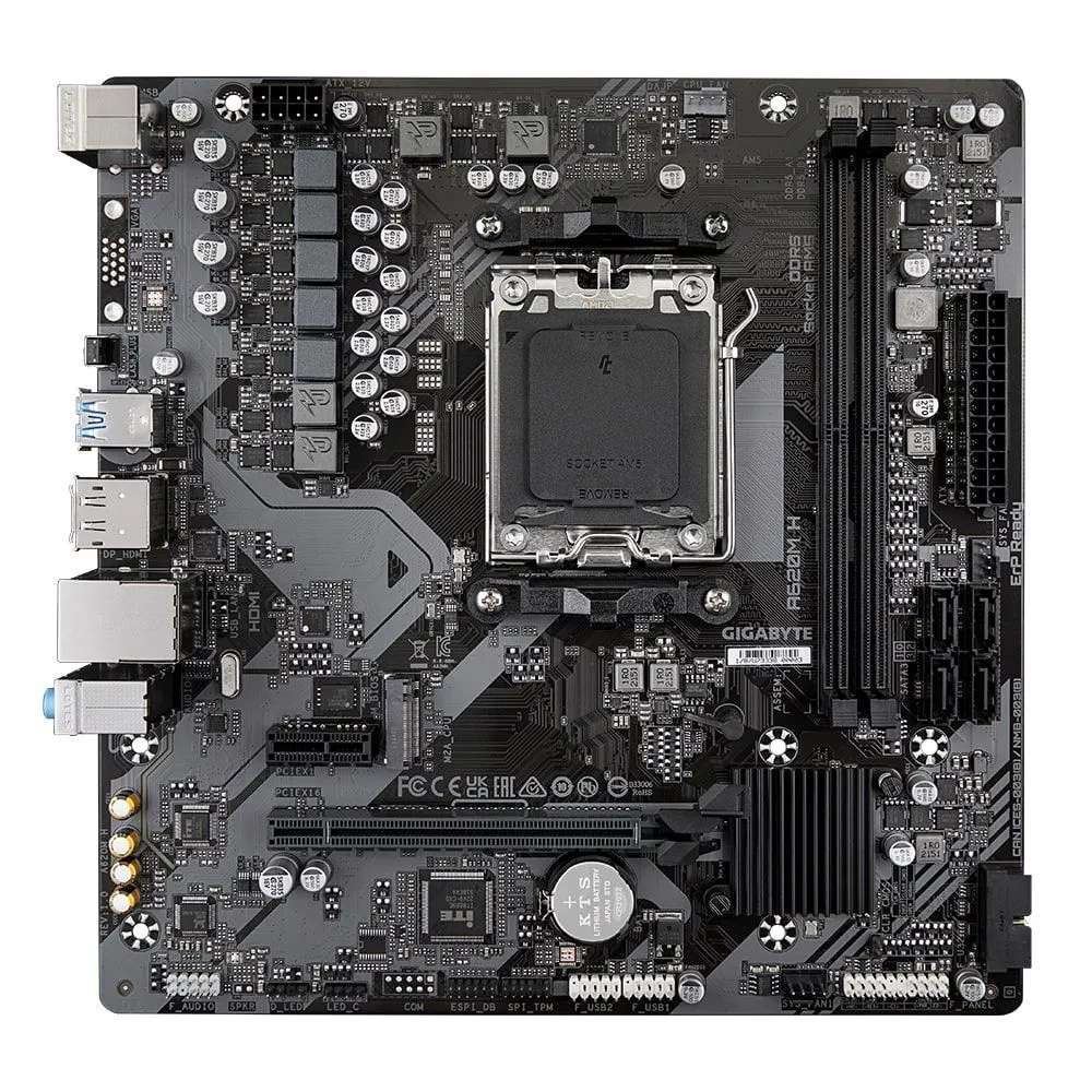 Gigabyte Материнська плата A620M H sAM5 H620M 2xDDR5 M.2 HDMI DP mATX