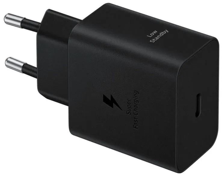 Мережевий зарядний пристрій Samsung 45W Compact Power Adapter (w C to C Cable) EP-T4511XBEGEU Black