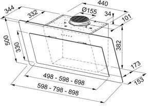 Витяжка Franke FNO 605 BK (330.0591.778)