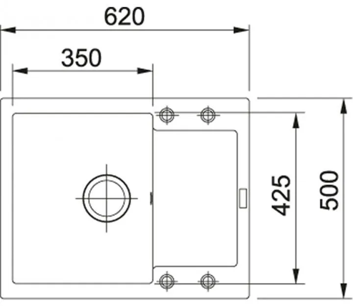 Кухонна мийка граніт FRANKE Maris MRG 611-62 (114.0565.115) сірий камінь