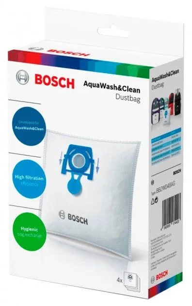 Набір одноразових мішків для миючих пилососів BOSCH BBZWD4BAG