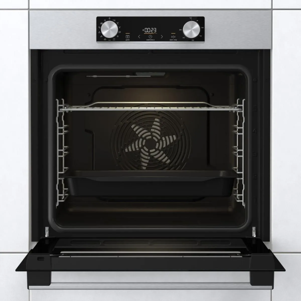 Gorenje Комплект (духовка електрична BO6737E02XK + варильна поверхня газова G642ABX), нерж.