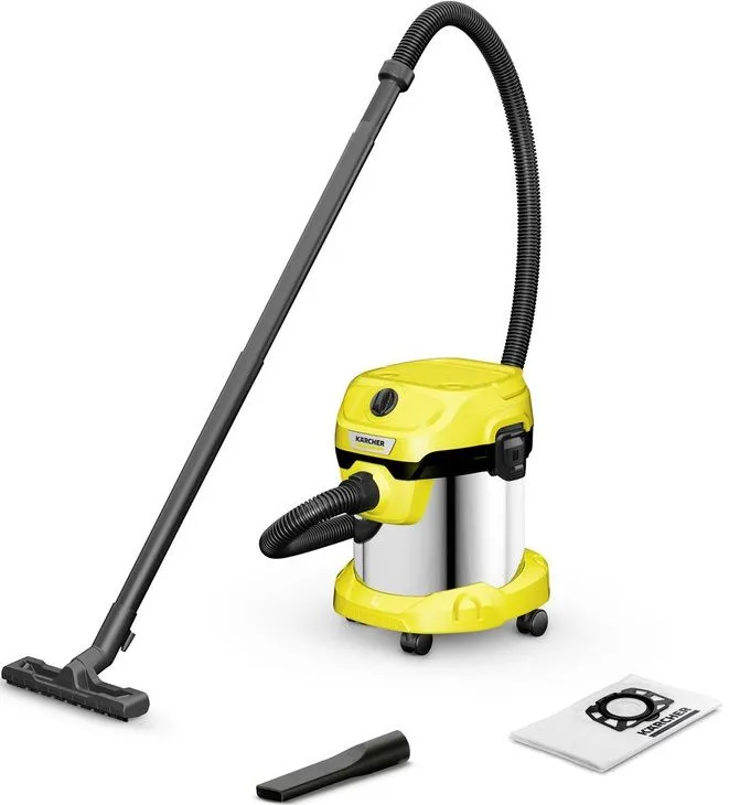 Karcher Пилосос господарський WD 2 PLUS S V-15/4/18, 1000 Вт, 15 л, 4 м, 4.519 кг