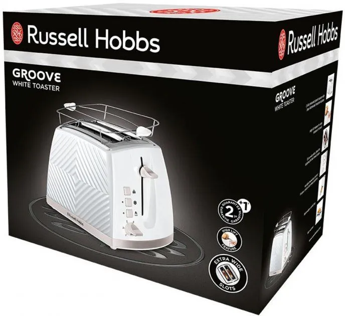 Тостер RUSSELL HOBBS Groove 2S White 26391-56