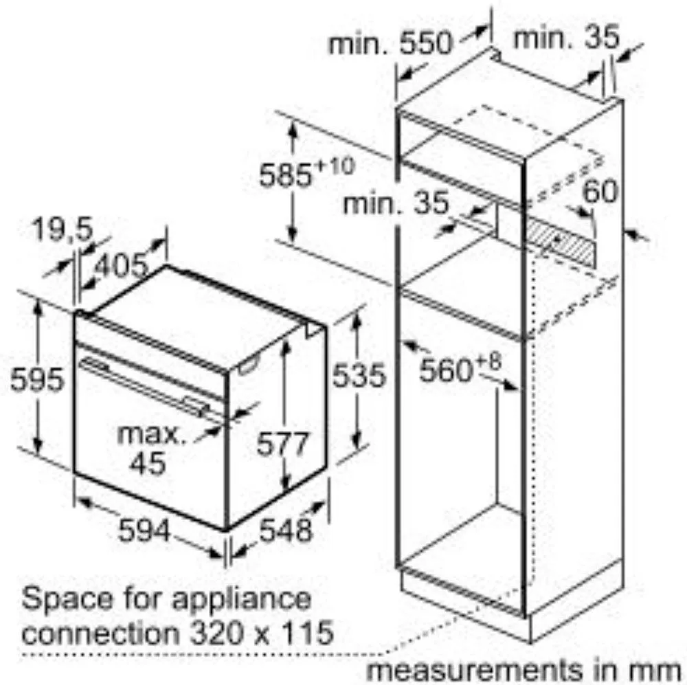 Духова шафа електрична Bosch HBG7764B1
